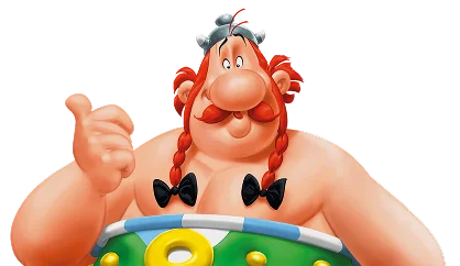 illustration mascotte obelix