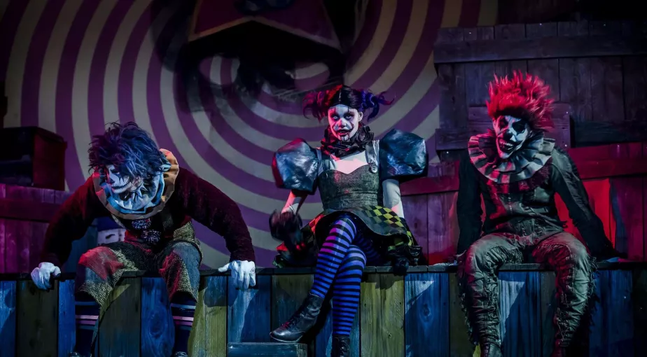 peur sur le parc Les clowns de l'enfer 