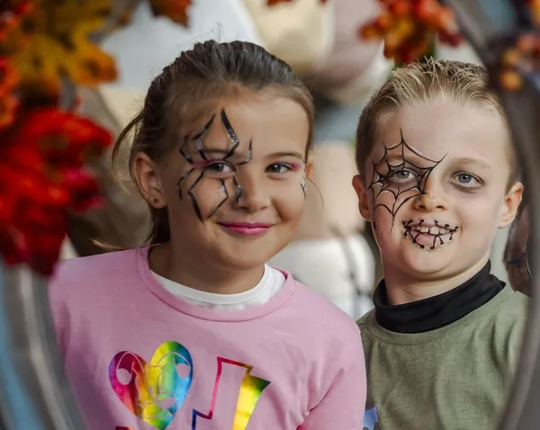 maquillage peur sur le parc