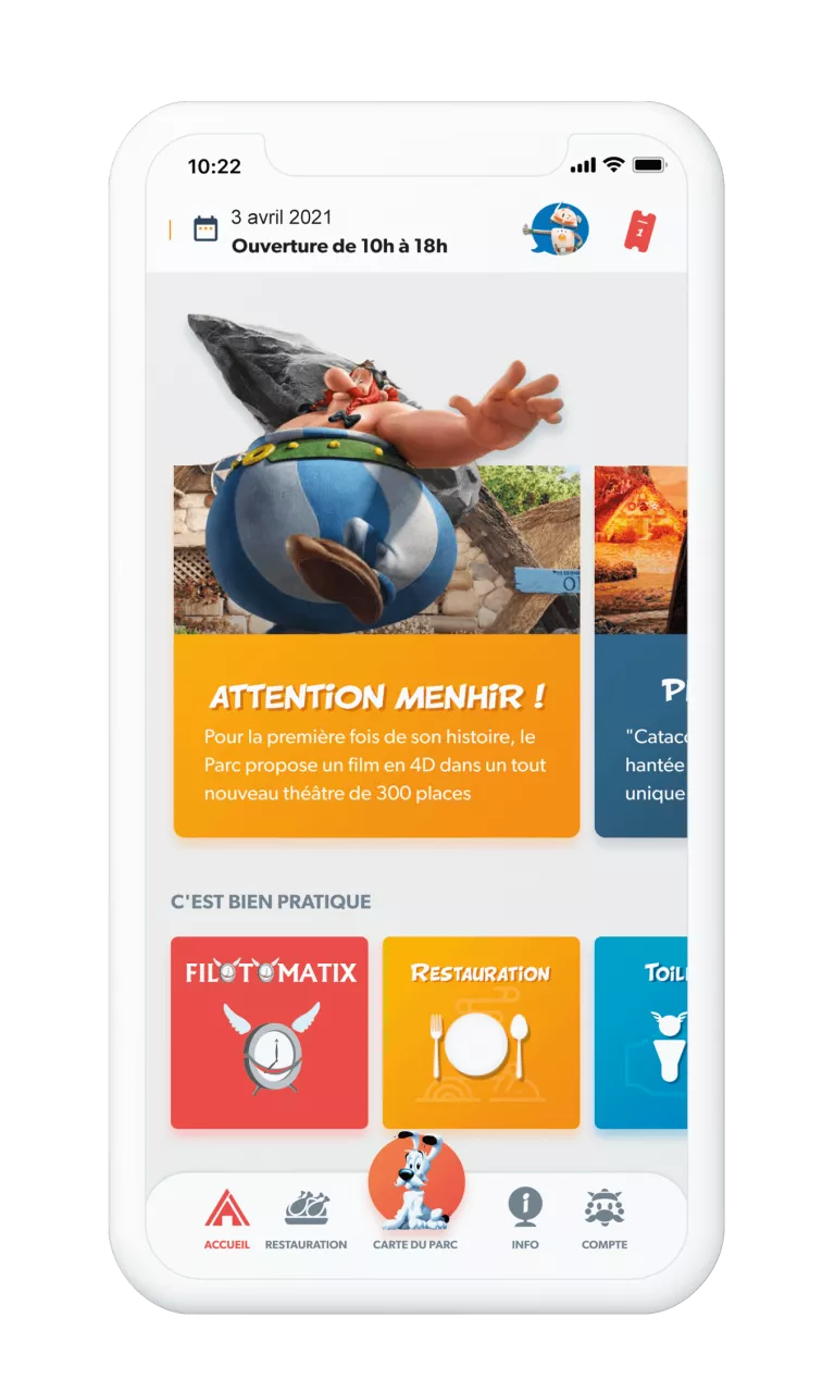 application parc astérix